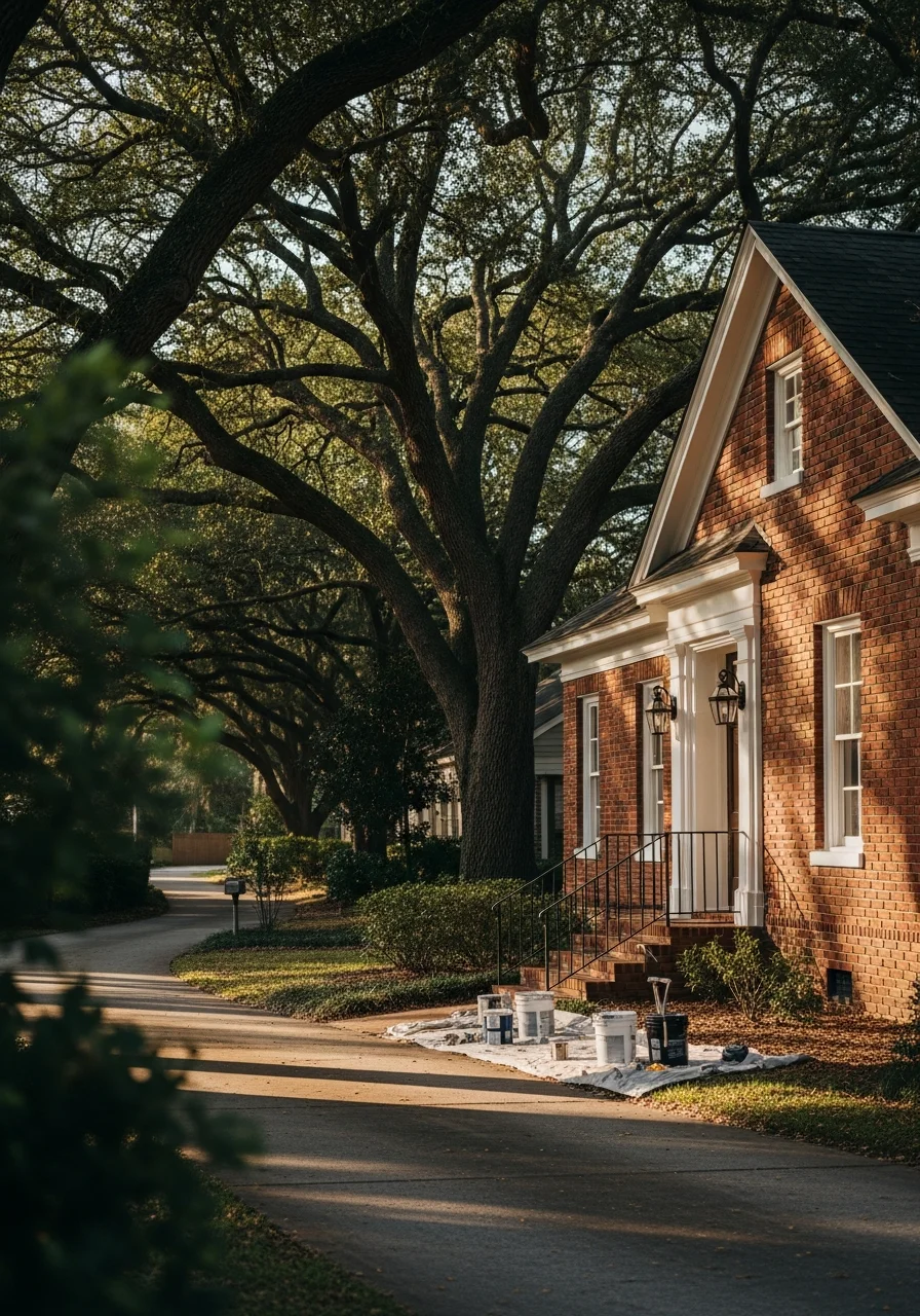 Orange Park residential area with established homes and mature trees.